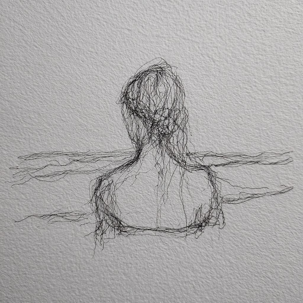 Artistic sketch accompanying Another muse