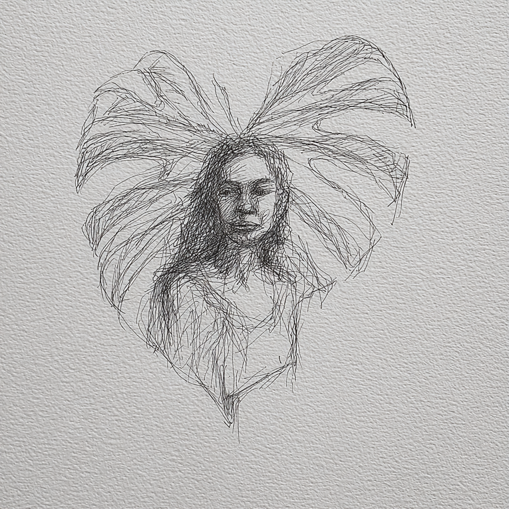 Artistic sketch accompanying Garden moment