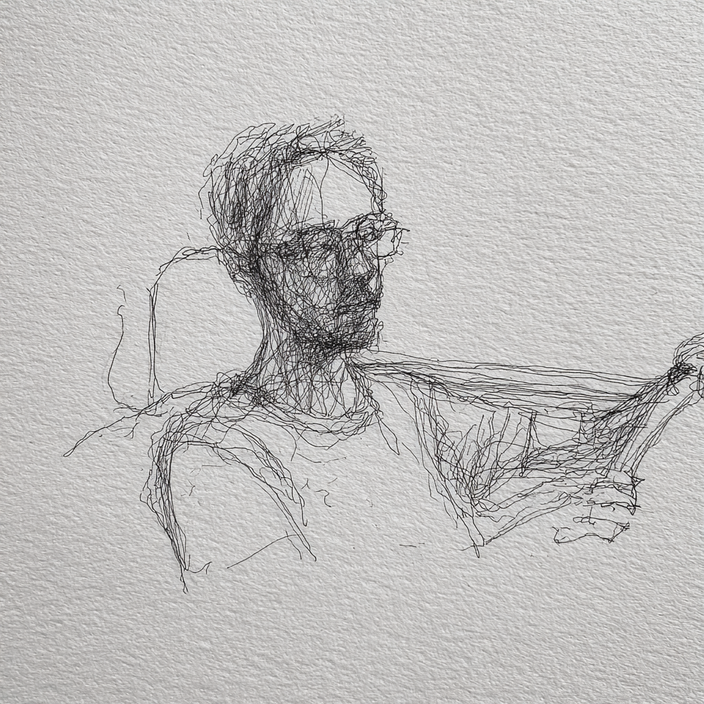 Artistic sketch accompanying Merging