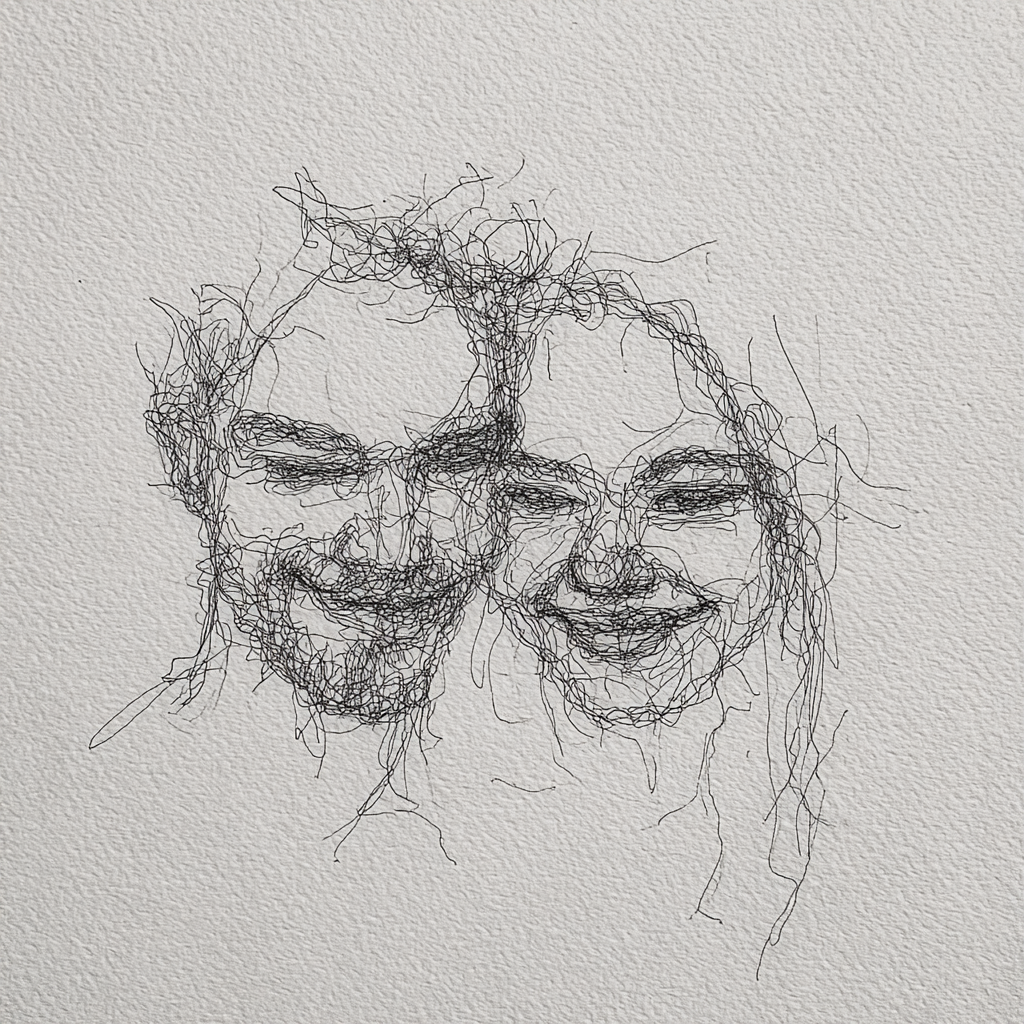 Artistic sketch accompanying Together