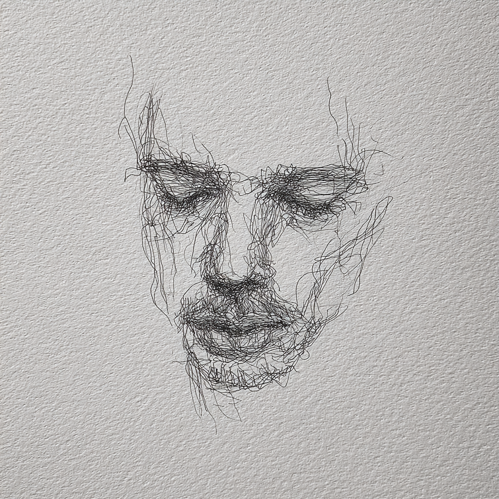 Artistic sketch accompanying Without knowing